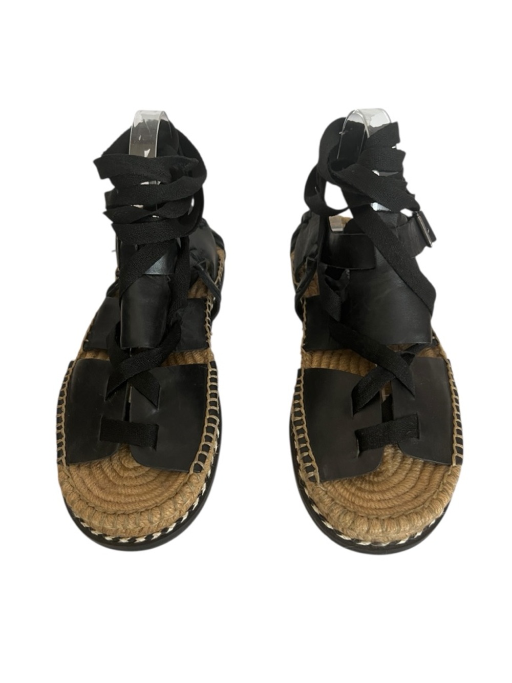 Matisse Gladiator Black Lace Up Espadrilles Sandals Size 10M - Picture 4 of 11